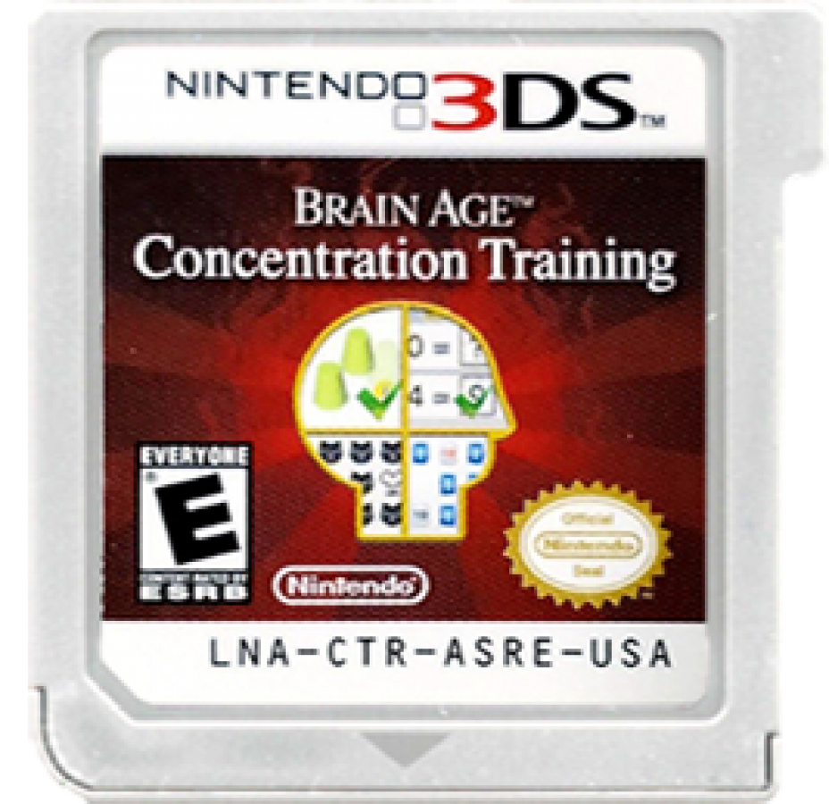 Brain Age: Concentration Training cartridge for Nintendo 3DS (3DS) educational puzzle video game
