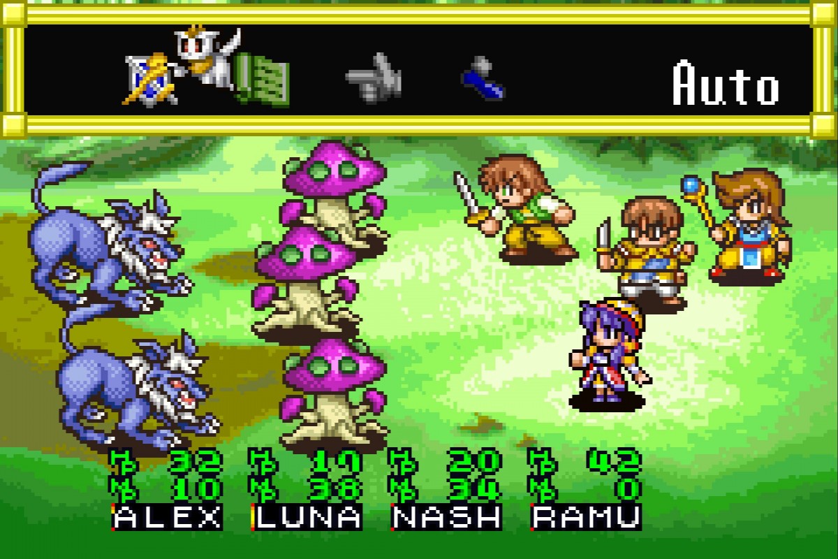 Lunar Legend cartridge for the Game Boy Advance featuring classic turn based RPG gameplay with anime style visuals character driven storytelling and a fantasy adventure based on the Lunar series gameplay