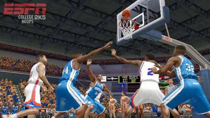 ESPN College Hoops 2K5 gameplay for PlayStation 2 (PS2) college basketball sports simulation video game