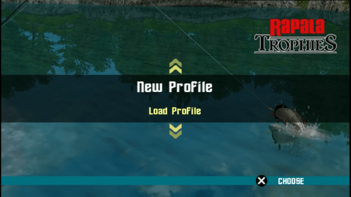 Rapala Trophies PlayStation Portable PSP inspired design featuring realistic fishing simulation aesthetic competitive angling tournaments licensed Rapala gear variety of fish species outdoor lake environments precision casting mechanics and portable sports gameplay presentation gameplay 