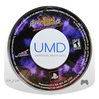Spectral Souls Resurrection of the Ethereal Empires PlayStation Portable PSP for tactical role playing video game fans featuring turn based strategy combat grid based battles character customization fantasy storytelling multiple playable characters challenging missions and deep tactical gameplay collectible gaming appeal UMD