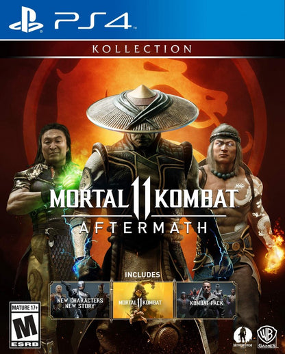 Mortal Kombat 11 [Aftermath Kollection] – PlayStation 4 (PS4) video game cover art, fighting combat game