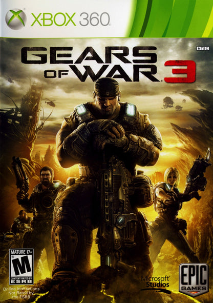 Gears of War 3 cover art for Xbox 360 (X360) video game