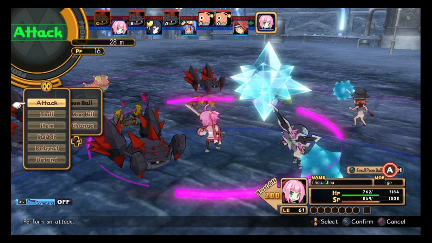 Mugen Souls gameplay for PlayStation 3 (PS3) video game