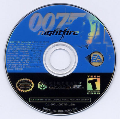 007: Nightfire disc for GameCube (GC) first-person shooter action video game
