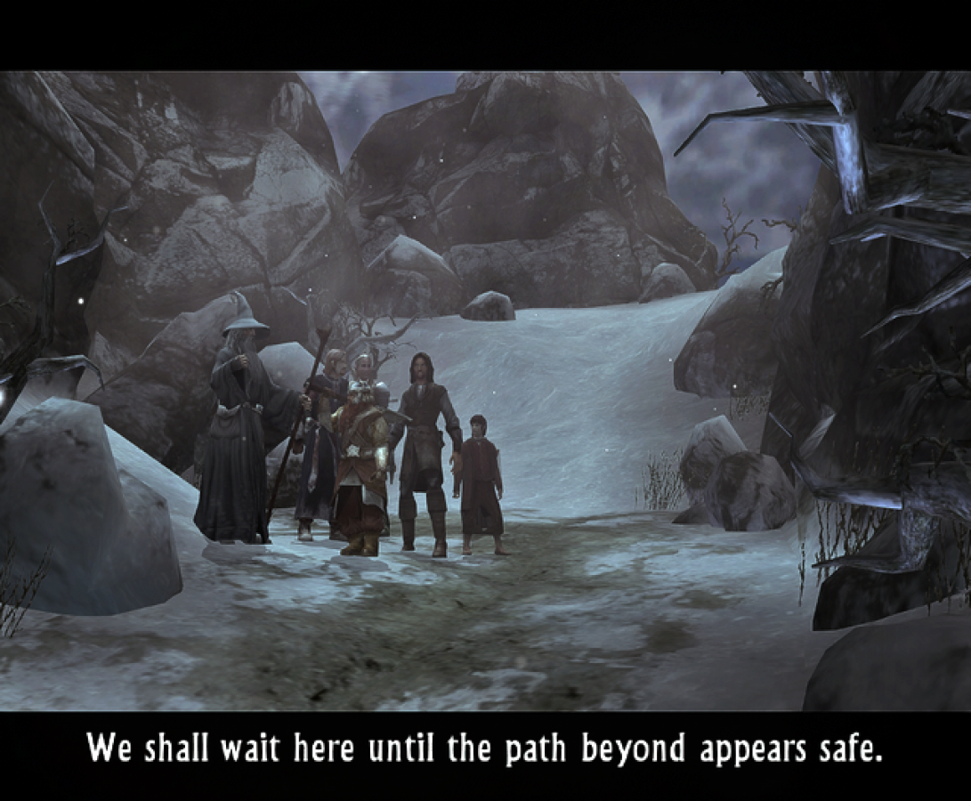 Gameplay for The Lord of the Rings The Two Towers Player’s Choice GameCube GC video game, action RPG, fantasy adventure, movie tie-in, multiplayer, Nintendo GameCube classic