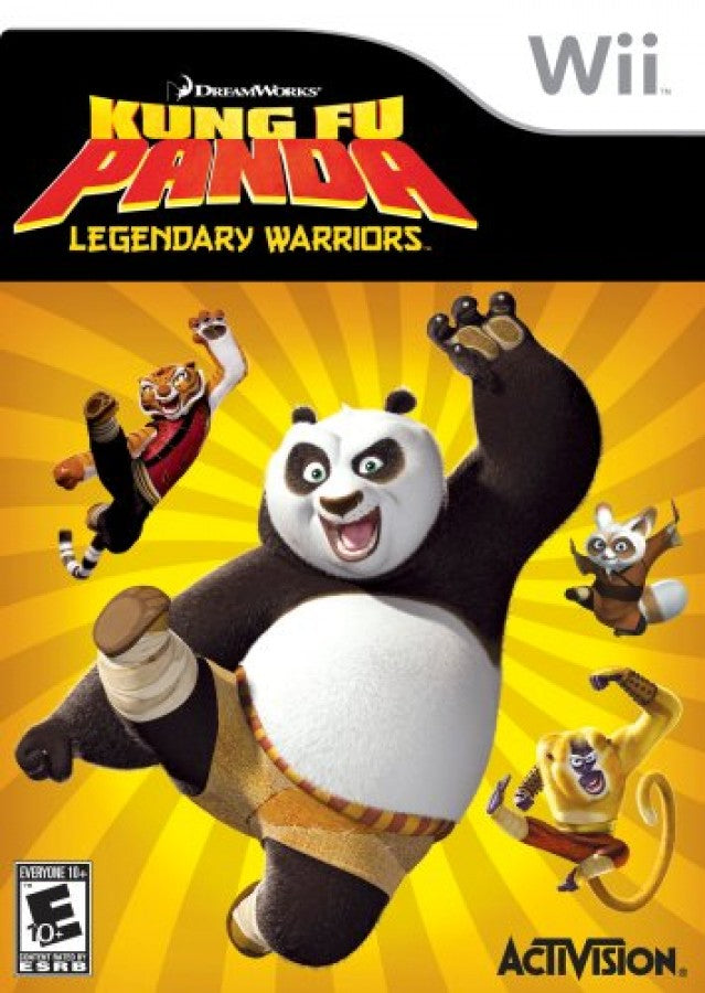 Kung Fu Panda: Legendary Warriors cover art for Nintendo Wii (Wii) video game