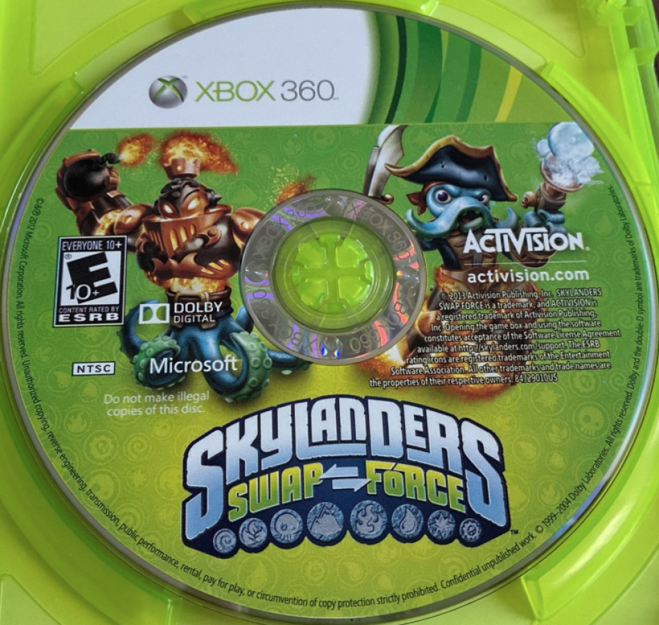 Skylanders: Swap Force disc for Xbox 360 (X360) action-adventure toys-to-life video game