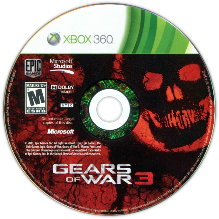 Gears of War 3 Limited Edition for Xbox 360 with special packaging and collectible bonus content disc