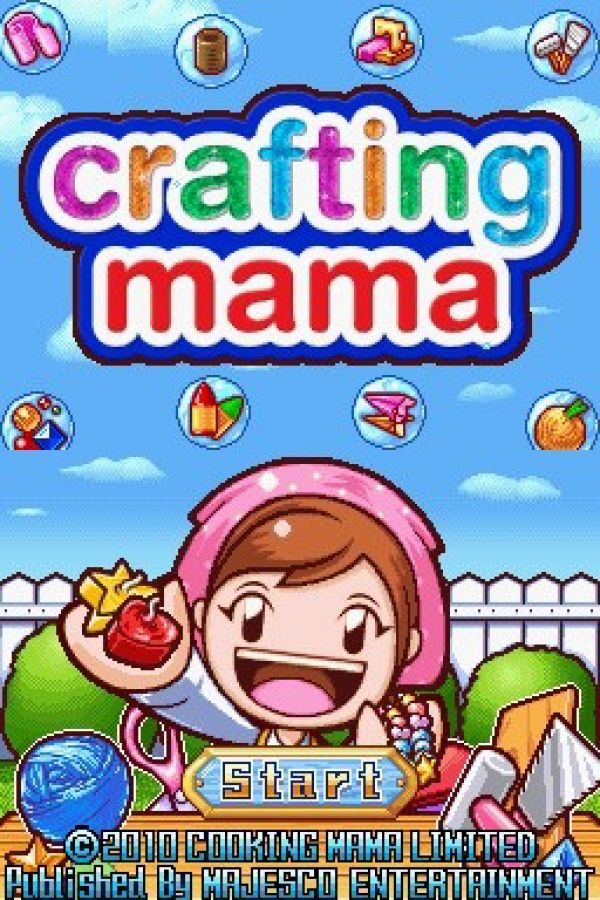 Crafting Mama Nintendo DS for simulation video game fans featuring creative arts and crafts projects touch screen controls family friendly gameplay colorful mini games crafting activities fun challenges imaginative handheld entertainment collectible gaming appeal gameplay