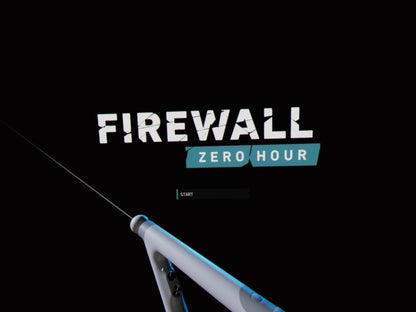 Firewall Zero Hour – PlayStation 4 (PS4) video game start screen, tactical VR first-person shooter by Sony Interactive Entertainment