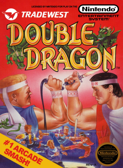 Double Dragon cover art for Nintendo Entertainment System (NES) video game
