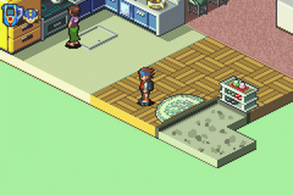 Mega Man Battle Network 4 Red Sun Game Boy Advance GBA video game, action RPG, tactical grid-based combat, classic Capcom handheld title gameplay 