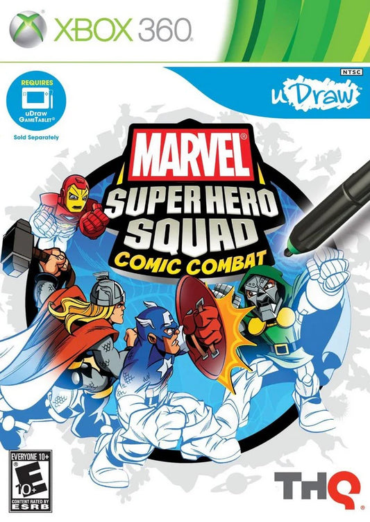 uDraw Marvel Super Hero Squad: Comic Combat cover art for Xbox 360 (X360) video game