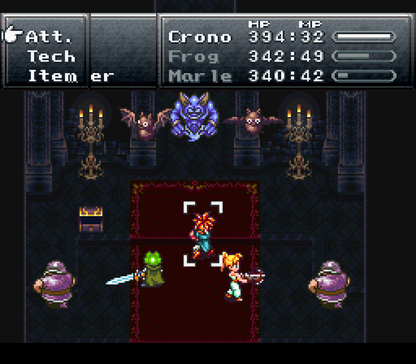 Chrono Trigger Super Nintendo SNES complete in box original copy RPG classic Square Enix Squaresoft time travel adventure turn based combat JRPG authentic box manual cartridge collectible retro gaming Super Nintendo entertainment system game title gameplay