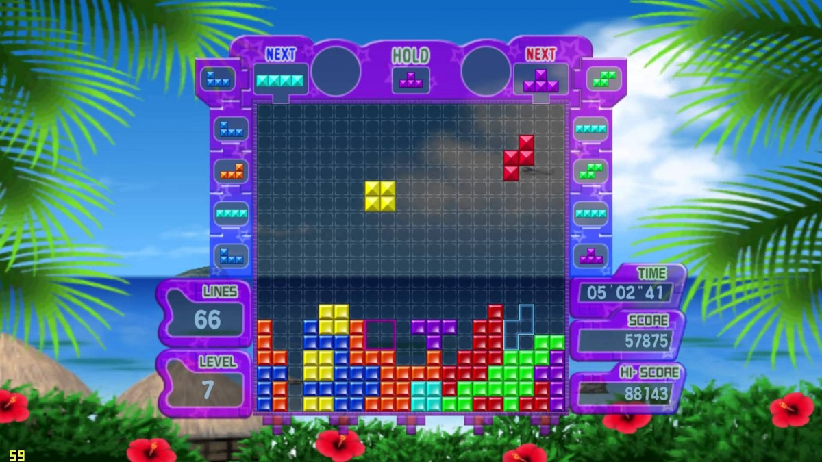 Tetris Party Deluxe for Nintendo Wii, gameplay for a puzzle video game with classic block-stacking gameplay, party modes, multiplayer challenges, and family-friendly arcade fun