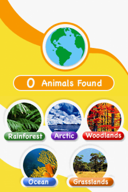 Animal Genius Nintendo DS game featuring educational puzzle gameplay and animal-themed challenges screenshot