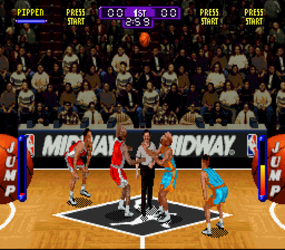 NBA Hang Time gameplay image for Super Nintendo Entertainment System (SNES) retro video game