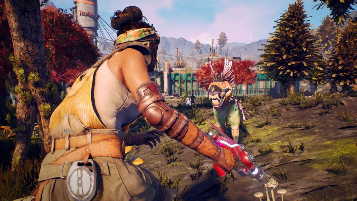 The Outer Worlds Nintendo Switch game featuring sci-fi RPG exploration, player choice, and space adventure gameplay sreenshot