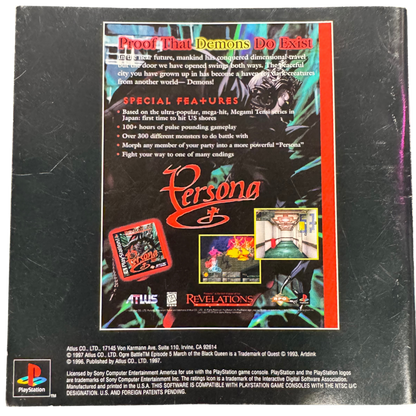 Ogre Battle PlayStation 1 PS1 strategy role playing video game featuring tactical battles real-time unit movement fantasy warfare character recruitment army management magical attacks kingdom liberation and classic PlayStation 1 PS1 gameplay collectible retro gaming appeal back manual