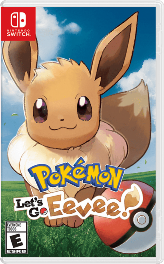 Pokemon: Let's Go Eevee cover art for Nintendo Switch (NS) video game