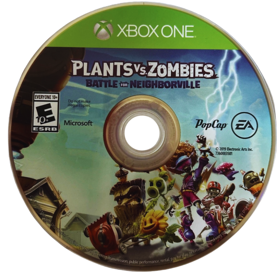 Plants vs. Zombies: Battle for Neighborville disc for Xbox One (XONE) shooter video game