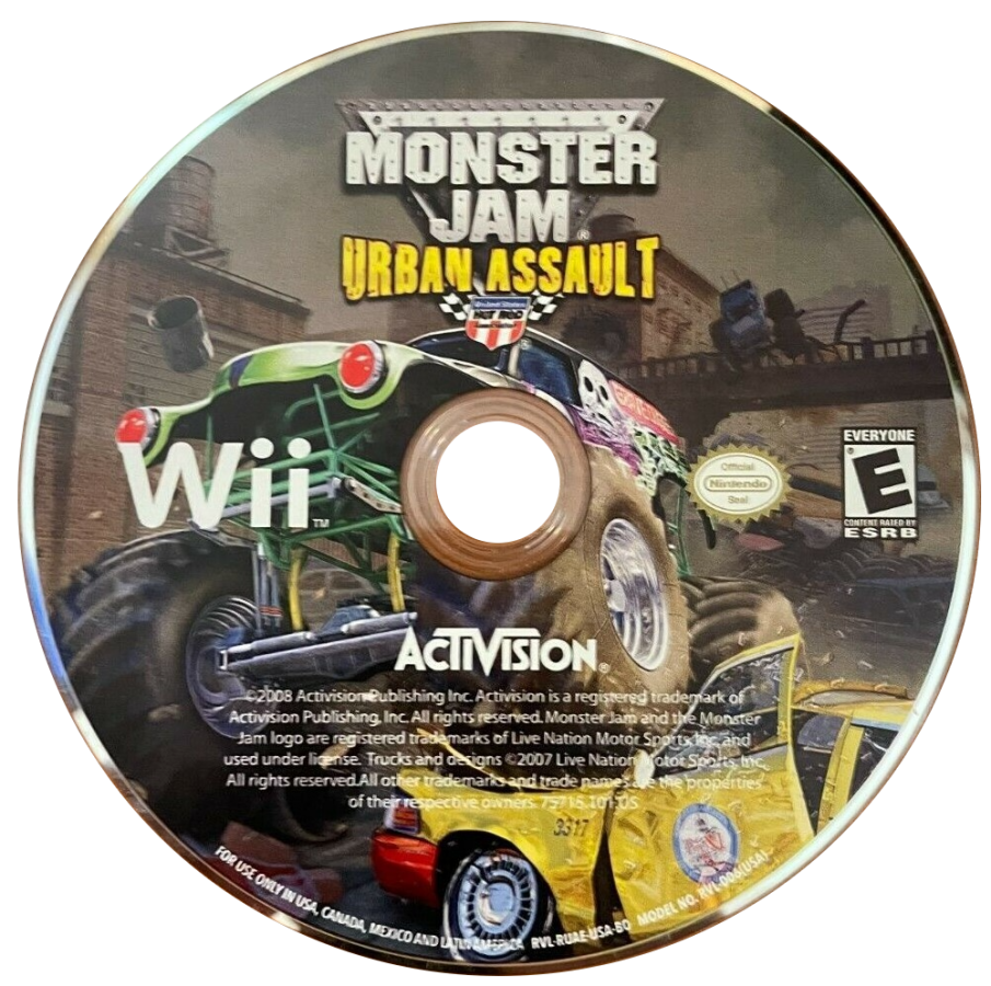 Monster Jam: Urban Assault – Nintendo Wii (Wii) monster truck racing arcade sports video game disc
