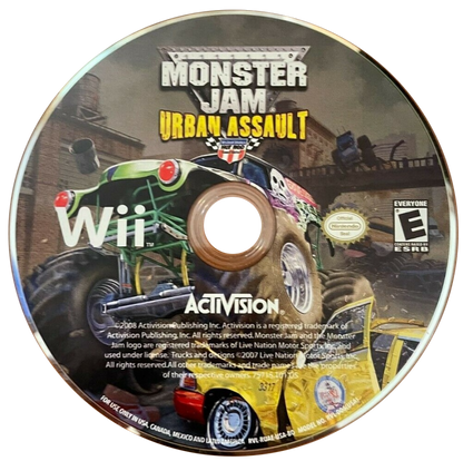 Monster Jam: Urban Assault – Nintendo Wii (Wii) monster truck racing arcade sports video game disc