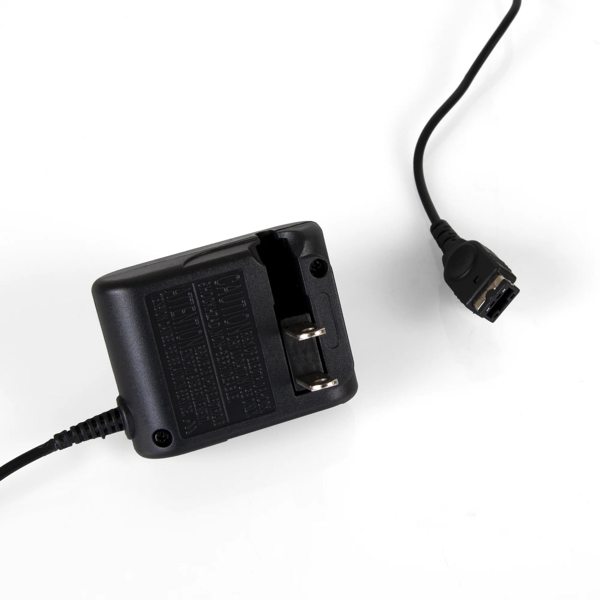 AC adapter charger compatible with Game Boy Advance SP and original Nintendo DS handheld consoles providing reliable power and charging