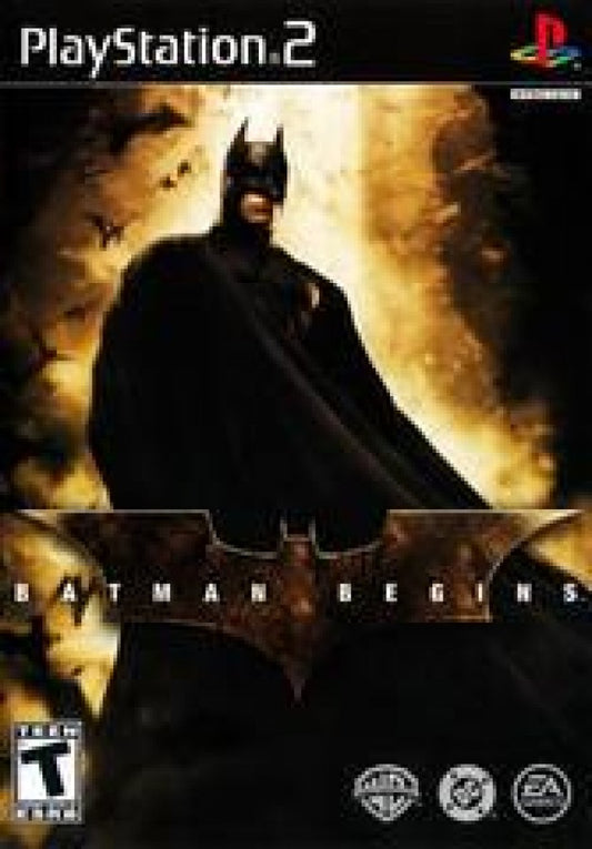 Batman Begins cover art for PlayStation 2 (PS2) video game