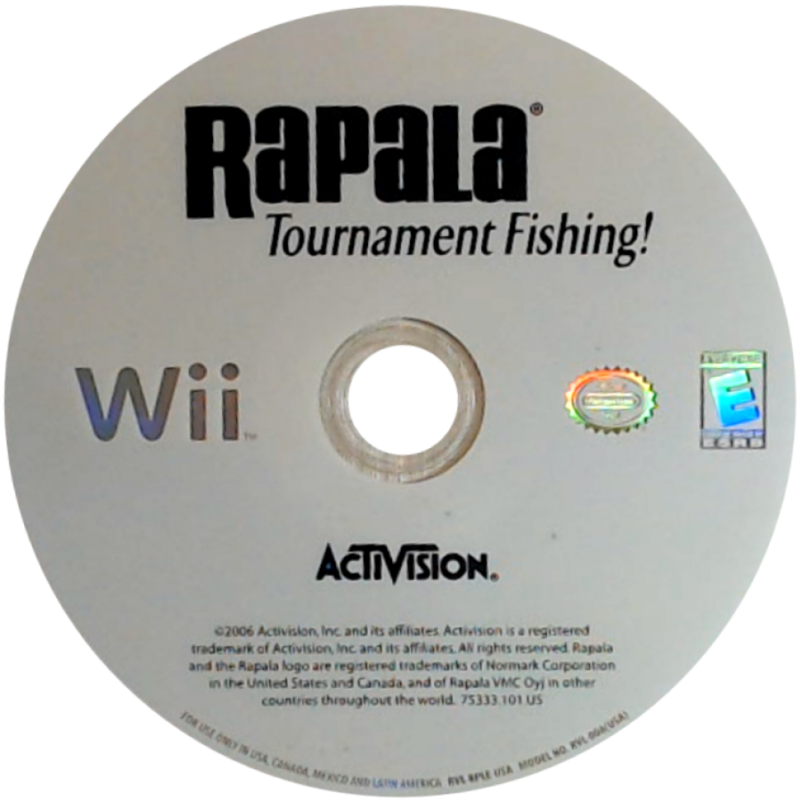 Rapala Tournament Fishing – Nintendo Wii (Wii) fishing simulation sports video game disc