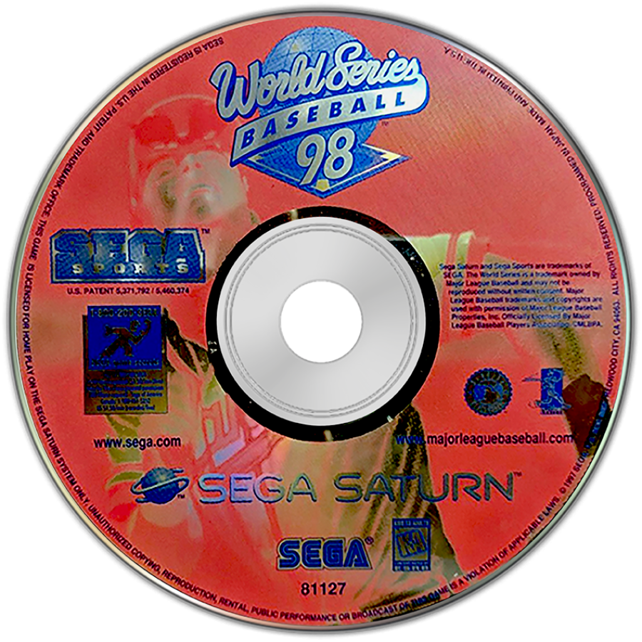 World Series Baseball 98 disc art for Sega Saturn (SS) video game