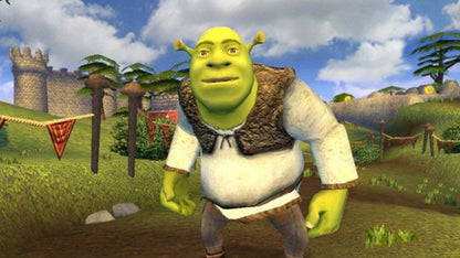 Shrek the Third – PlayStation 2 (PS2) video game gameplay, action-adventure game.
