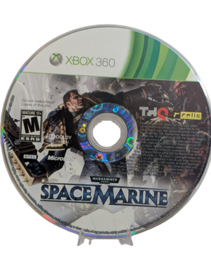 Warhammer 40000: Space Marine – Xbox 360 (X360) Front Cover Disc Art HD Image 