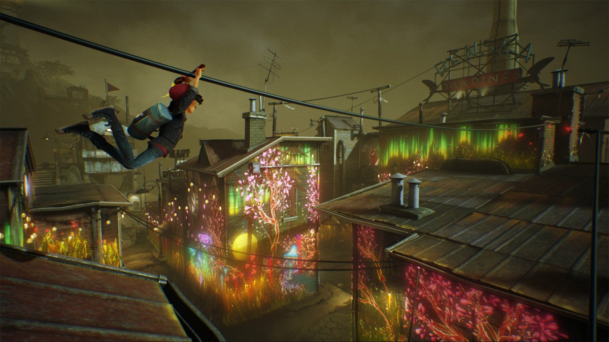 Concrete Genie PlayStation 4 game featuring artistic action adventure gameplay and magical mural painting mechanics screenshot