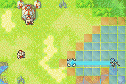 Fire Emblem cartridge for the Game Boy Advance featuring tactical RPG gameplay with grid based battles character recruitment permadeath mechanics and a fantasy storyline following Eliwood Hector and Lyn gameplay