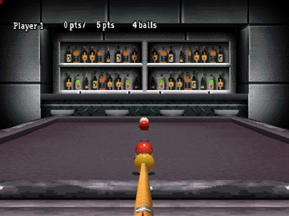 Billiards gameplay image for PlayStation 1 (PS1) retro video game