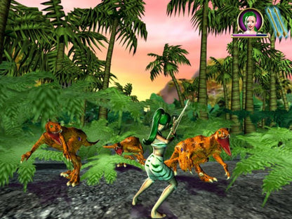 Portal Runner PS2 Sony PlayStation 2 action adventure platformer spin off from Army Men series tactical combat fantasy themed worlds time portals sword and ranged combat puzzle solving 3D exploration gameplay 3DO Company retro gaming PlayStation 2 software video game title gameplay