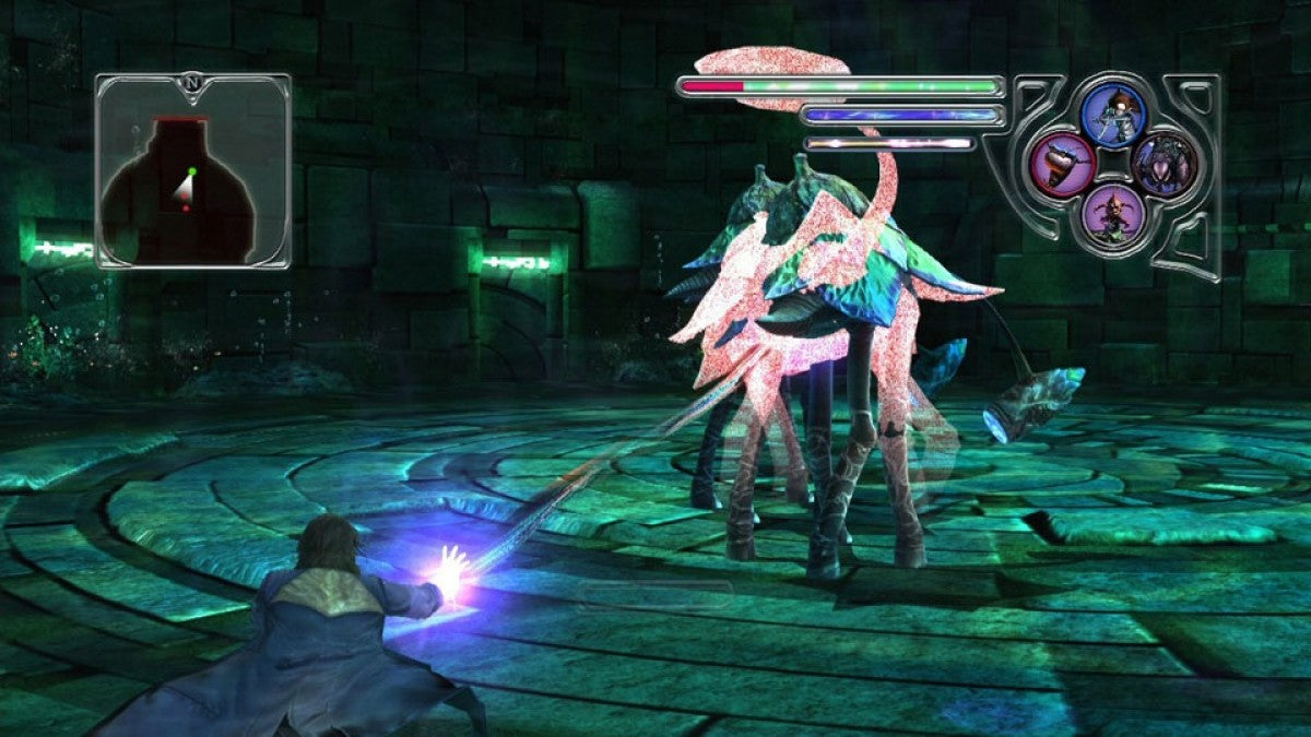 Folklore PlayStation 3 action RPG Irish mythology setting dual protagonists Ellen and Keats Netherworld realm capturing Folk creatures using Sixaxis motion controls unique summoning combat mechanics mystery narrative adventure Game Republic gameplay screenshot