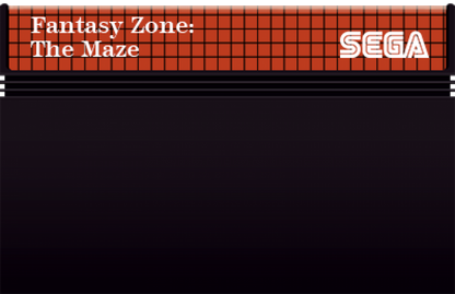 Fantasy Zone: The Maze Sega Master System SMS for arcade maze action video game fans featuring colorful maze levels Opa-Opa gameplay enemy encounters power ups collectible items challenging stages fast paced arcade action and classic Sega Master System gameplay collectible retro gaming appeal game cartridge