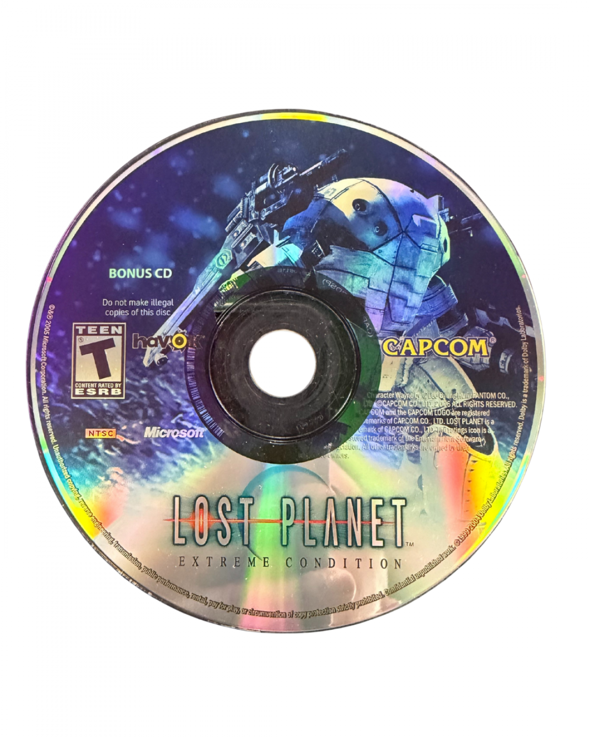 Lost Planet Extreme Conditions Collector’s Edition for Xbox 360 third person action shooter video game featuring icy planet environments intense mech and alien combat story driven campaign and enhanced Capcom franchise experience bonus cd disc