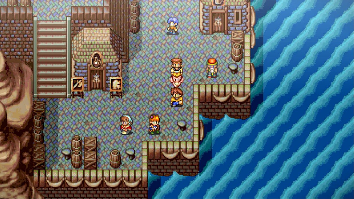 Lunar Remastered Collection PlayStation 4 JRPG classic remastered compilation Silver Star Story Complete Eternal Blue Complete anime cutscenes turn-based combat gameplay screenshot 
