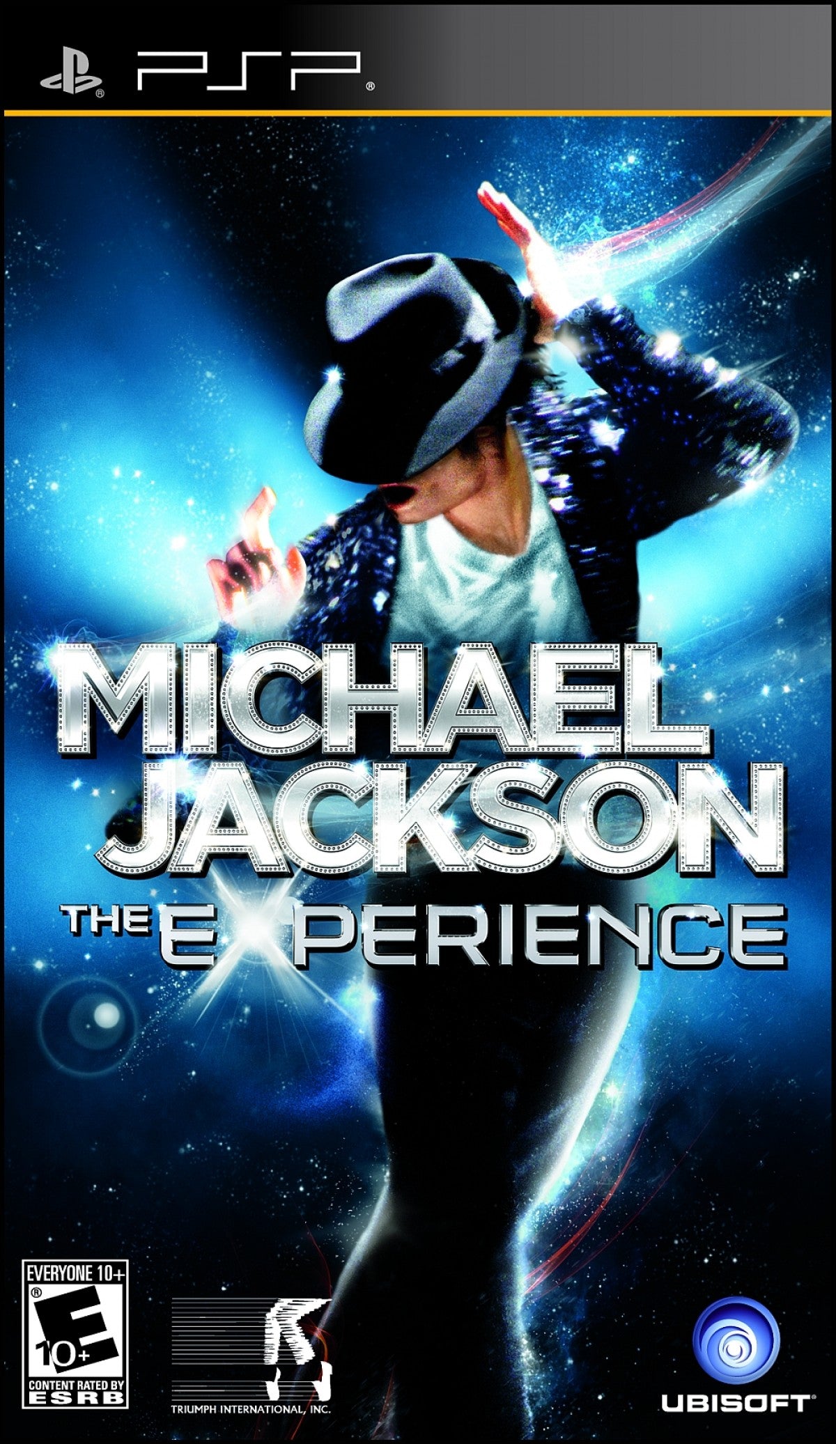 Michael Jackson The Experience PlayStation Portable PSP for retro video game enthusiasts featuring rhythm and dance gameplay iconic music performances motion inspired choreography hit songs score based challenges portable handheld entertainment and collectible gaming appeal front cover