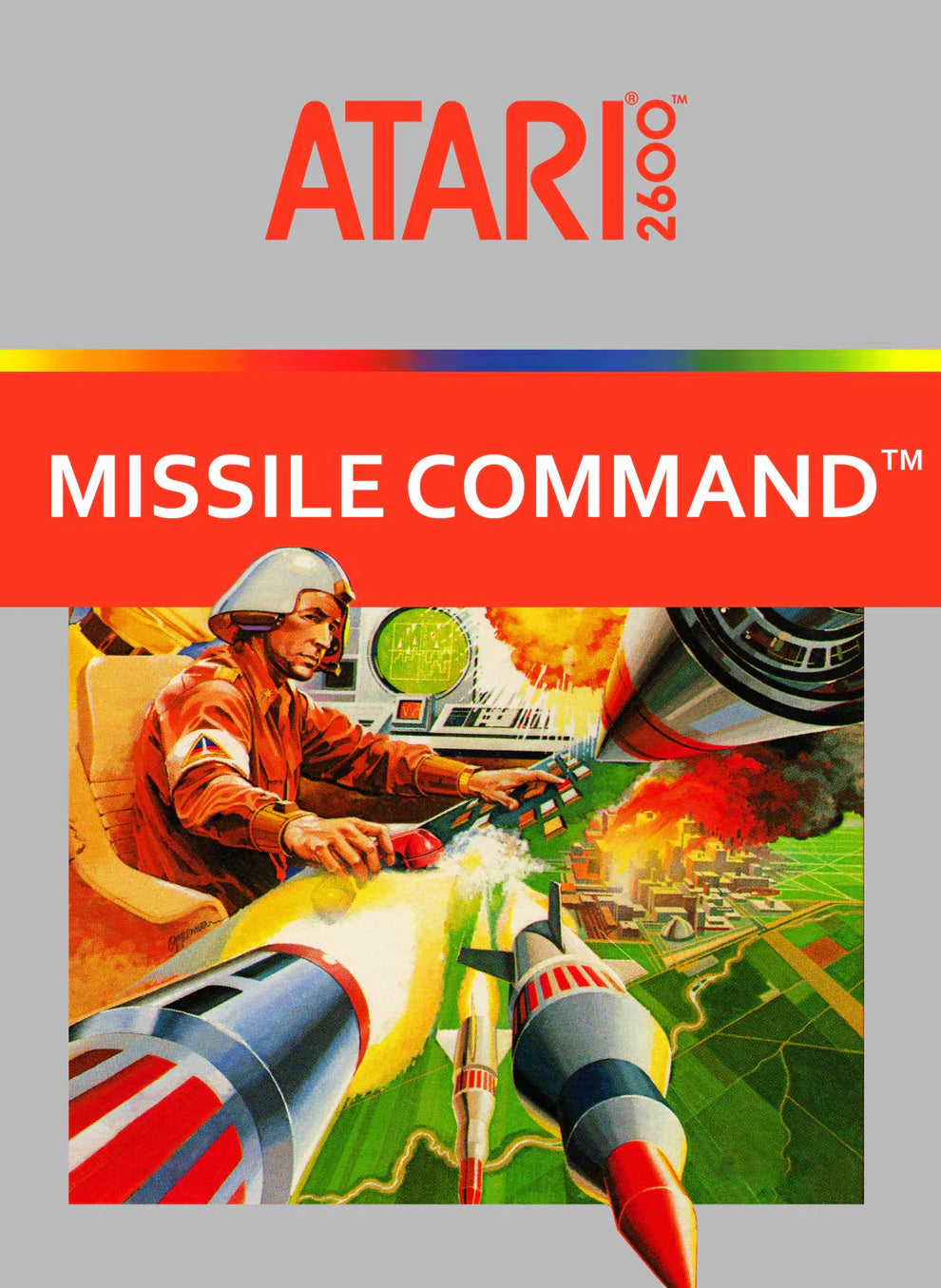 Missile Command cover art for Atari 2600 (2600) video game
