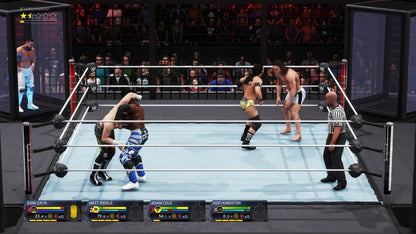WWE 2K20 Xbox One video game, professional wrestling sports simulation, WWE superstars and career modes, multiplayer gameplay, console title gameplay screenshot