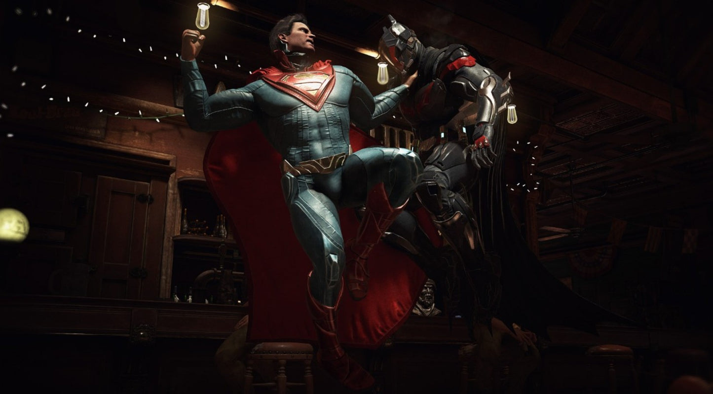 Injustice 2 gameplay for Xbox One (XONE) superhero fighting video game