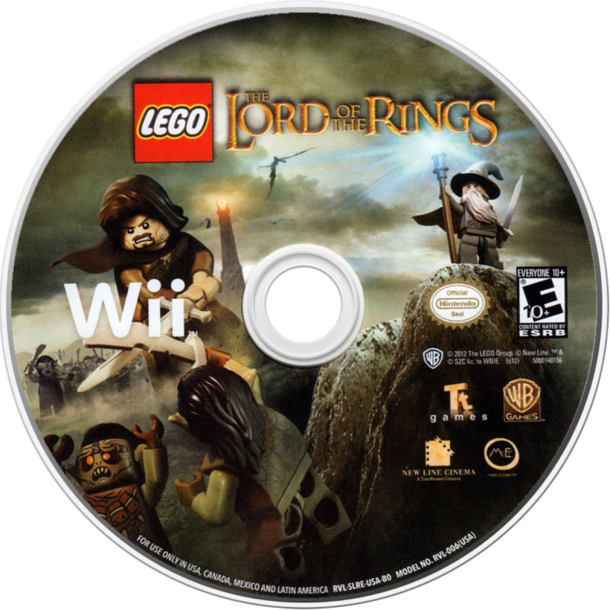 LEGO Lord of the Rings Nintendo Wii Wii video game featuring action adventure gameplay based on The Lord of the Rings iconic LEGO characters Middle earth exploration puzzle solving combat challenges and cooperative gameplay Nintendo Wii motion control gaming retro video game collection collectible gaming appeal game disc