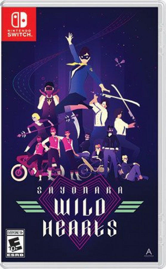 Sayonara: Wild Hearts cover art for the Nintendo Switch (NS) video game