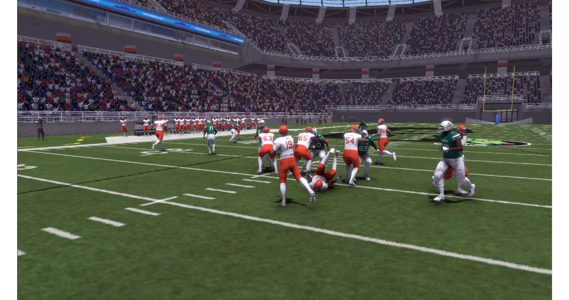 Doug Flutie's Maximum Football 2019 Championship Edition – Xbox One (XONE) gameplay for American football sports simulation game