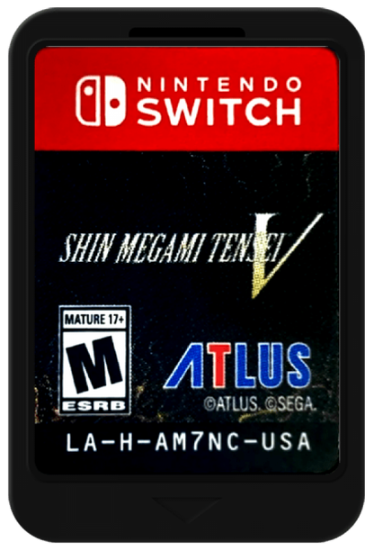 Shin Megami Tensei V cartridge art for the Nintendo Switch (NS) video game